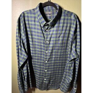 Lauren Ralph Lauren Black Label Green Plaid Button Down Shirt Size 2XL